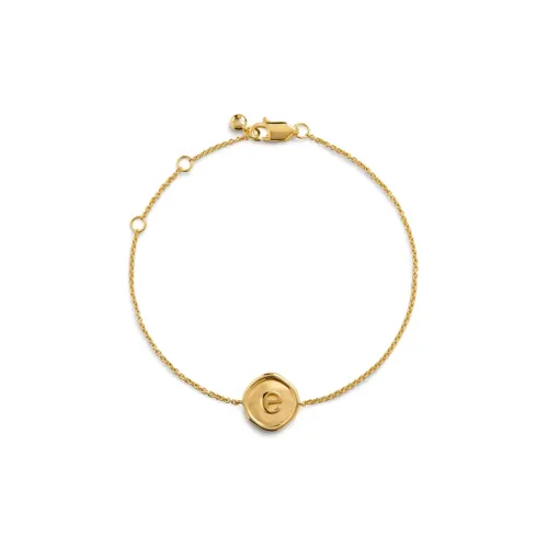 Monica Vinader Sterling Silver Plated With 18k Gold Bracelets Women's Gold