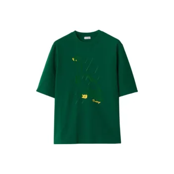 Burberry Embroidered-duck Cotton Tshirt