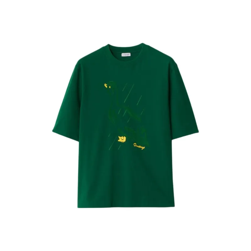Burberry Embroidered-duck Cotton Tshirt-0