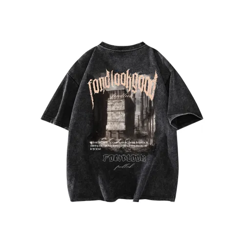 FONDLOOK Denim Jackets Unisex Black