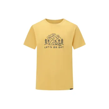DECATHLON QUECHUA T Shirt Men's Yellow