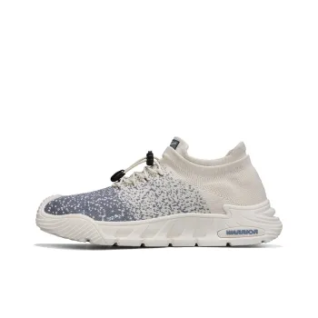 Warrior Anti Slip And Wear Resistant Breathable Low Top Casual Shoes Men's Beige Blue