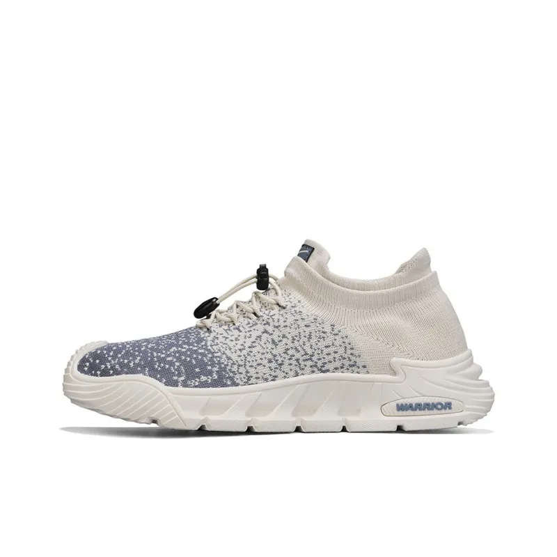 Warrior Slip Resistant, Abrasion Resistant, Breathable Low Top Casual Shoes Men's Beige Blue-0