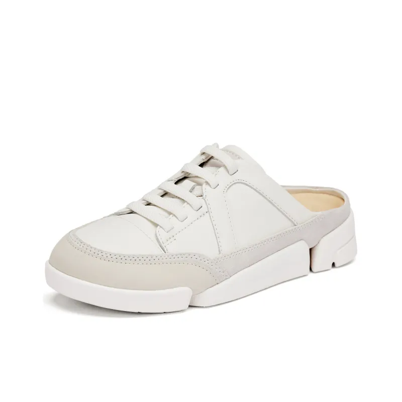Clarks Slip Resistant Closed Toe Slippers Women's White-1
