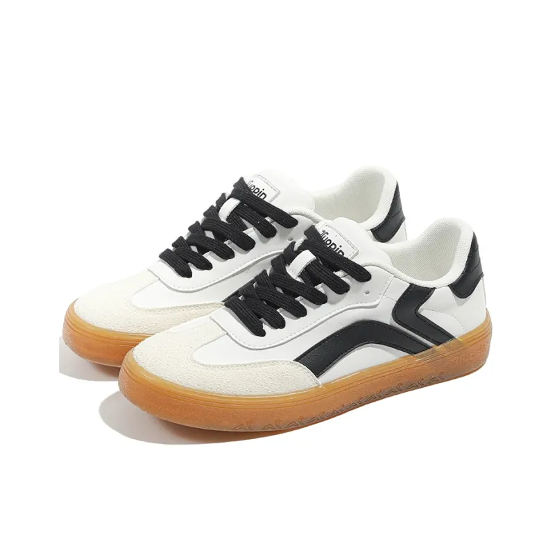 TUOPIN Pie Shoes Spring Summer Travel Slip Resistant And Breathable Low Top Skateboard Shoes Women's-19