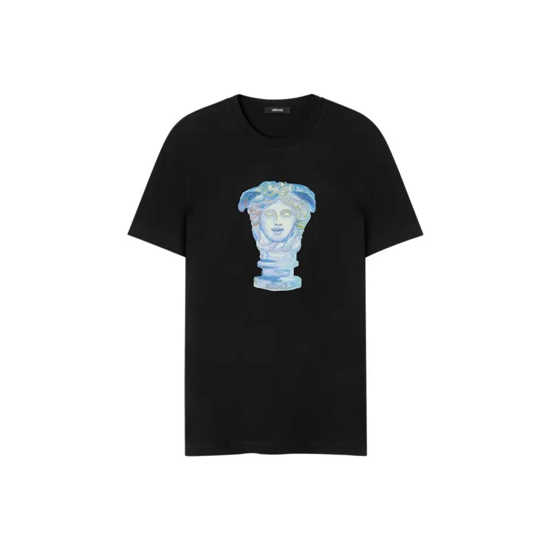 VERSACE Medusa Head Embroidered Crewneck T Shirt-0