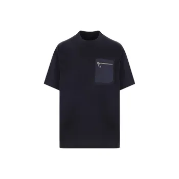FENDI Monogrammed Pocket Crewneck T Shirt