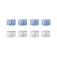 8 Pack (Blue 4+Light Gray 4)