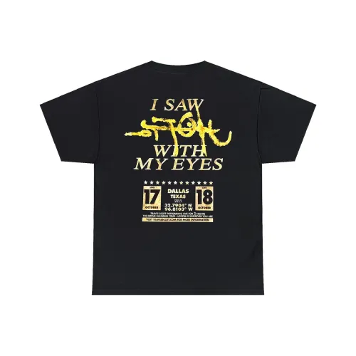 Travis Scott T-Shirts Unisex Black