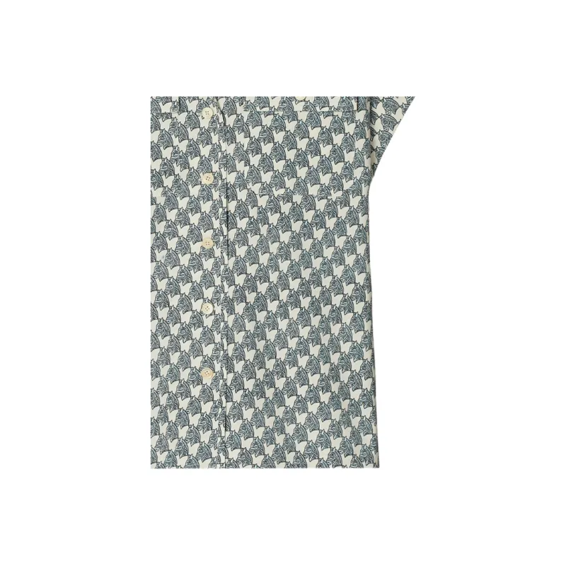 TORY BURCH Allover Printed Poplin Camp Shirt-2