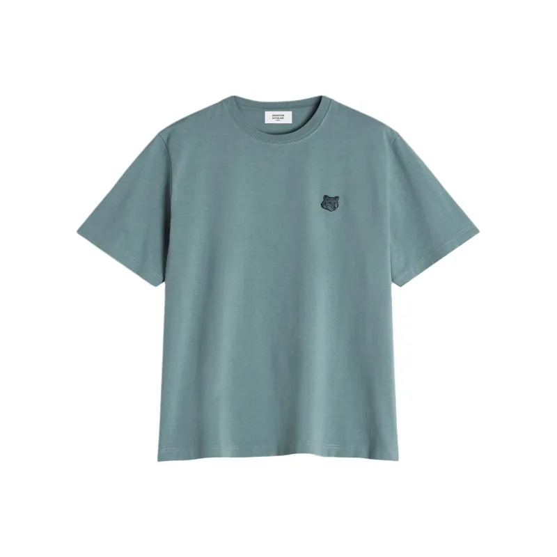 Maison Kitsune Bold Fox Head Patch Crewneck T Shirt-0
