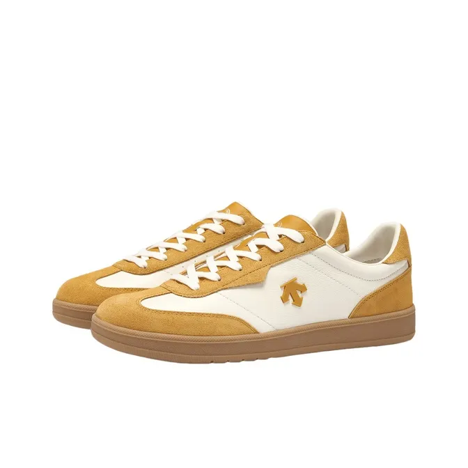 DESCENTE Abrasion Resistant Low Top Casual Shoes Women's Yellow-1