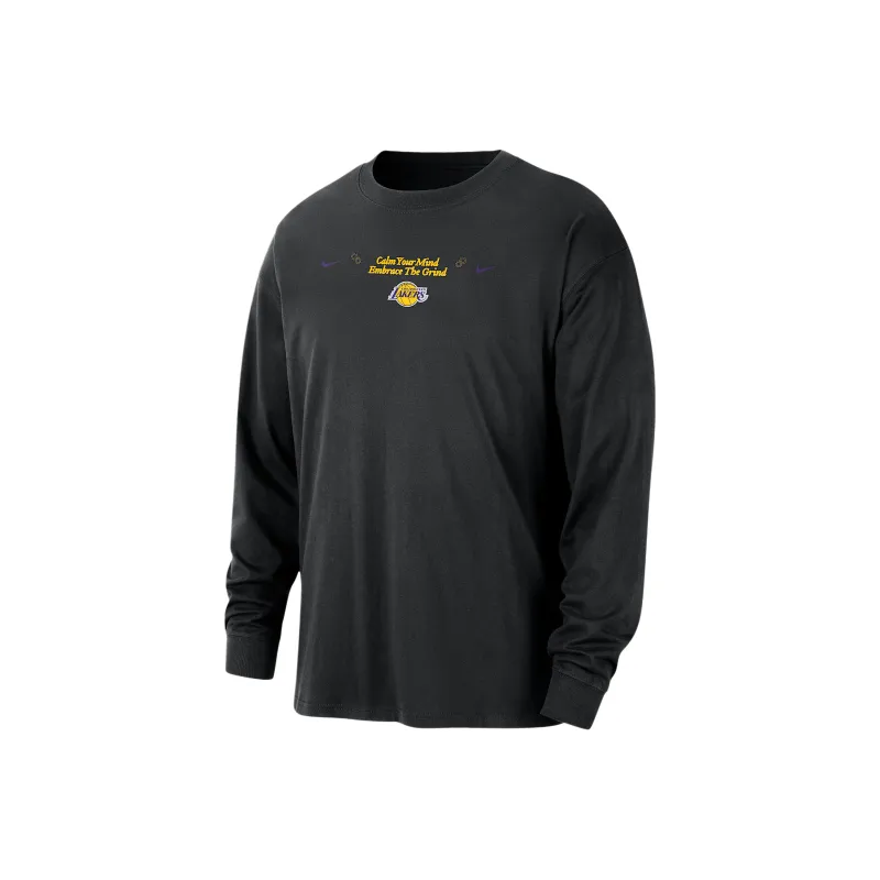 Nike x NBA Courtside Los Angeles Lakers T-Shirt Men's Black-0