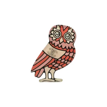 CHANEL 2018 Resin And Cc Crystal Owl Brooch Costume Brooch
