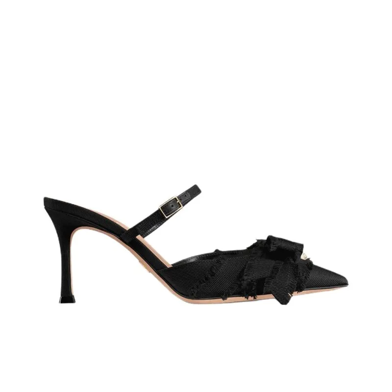 DIOR Adiorable Closed Toe Slippers 8cm Women's Black-1
