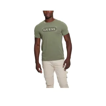 GUESS T-Shirts Men Green