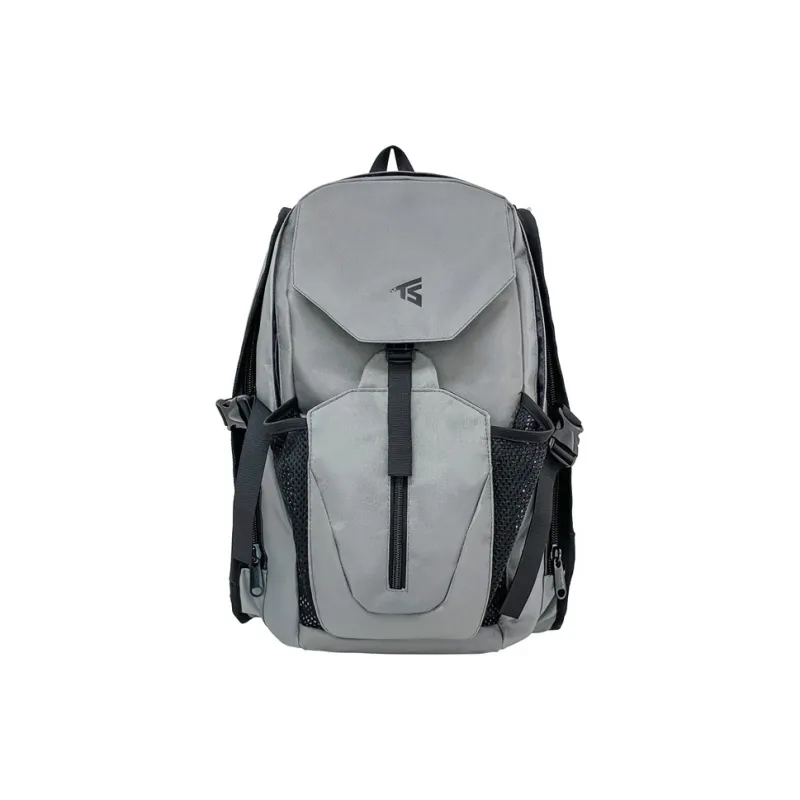 Yalu Oxford Backpack Unisex Light Gray/Dark Gray/Black/Red-6