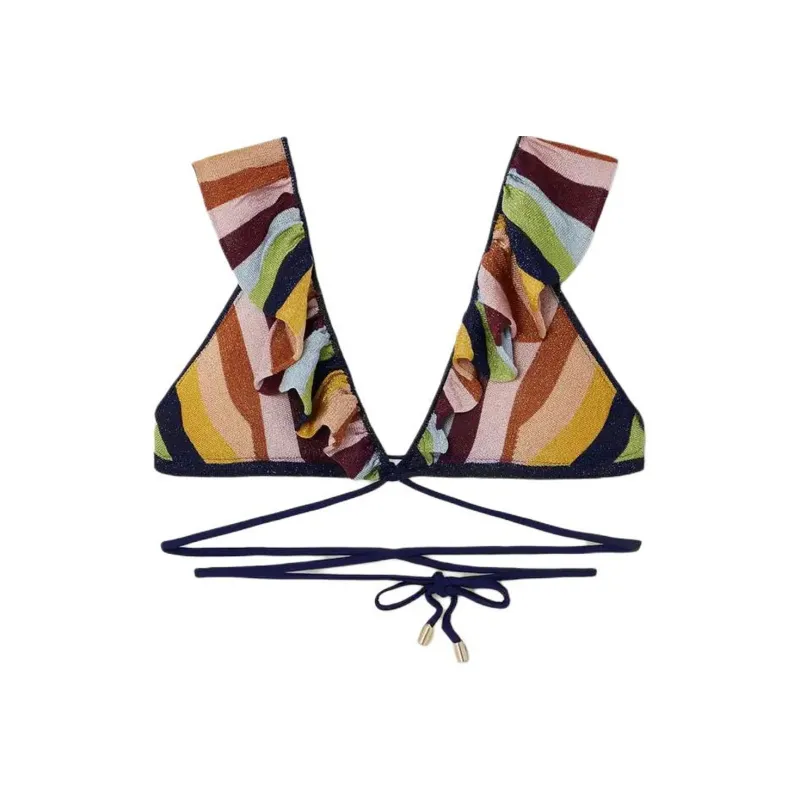 Zimmermann Alight Lurex Knit Wrap Bikini Set-2