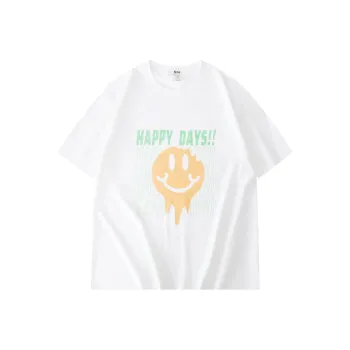 Sze Drop Shoulder Sleeve T-Shirt Unisex White