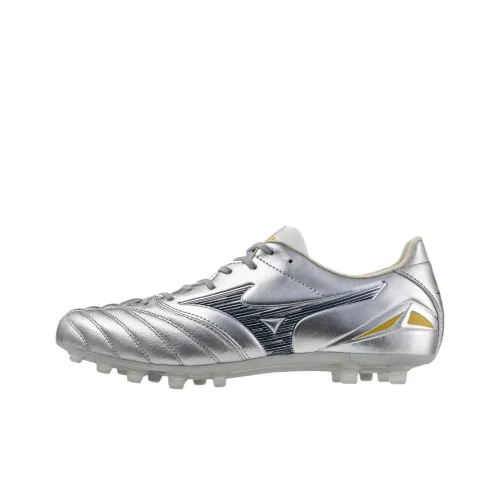Mizuno Morelia Neo IV Pro Cushioning, Slip Resistant, And Abrasion Resistant Soccer Shoes Unisex Silver