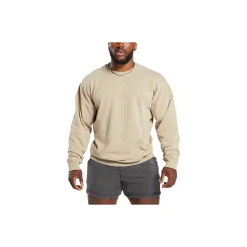 GYMSHARK HERITAGE WASHED CREW T-Shirt Men's Desert Beige