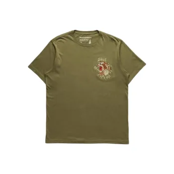 Maharishi Tiger embroidered Cotton T shirt