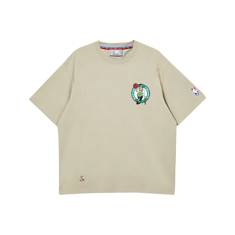 JACK JONES· x NBA JACK&JONESxNBA Short Sleeved T Shirts Men's Khaki-0