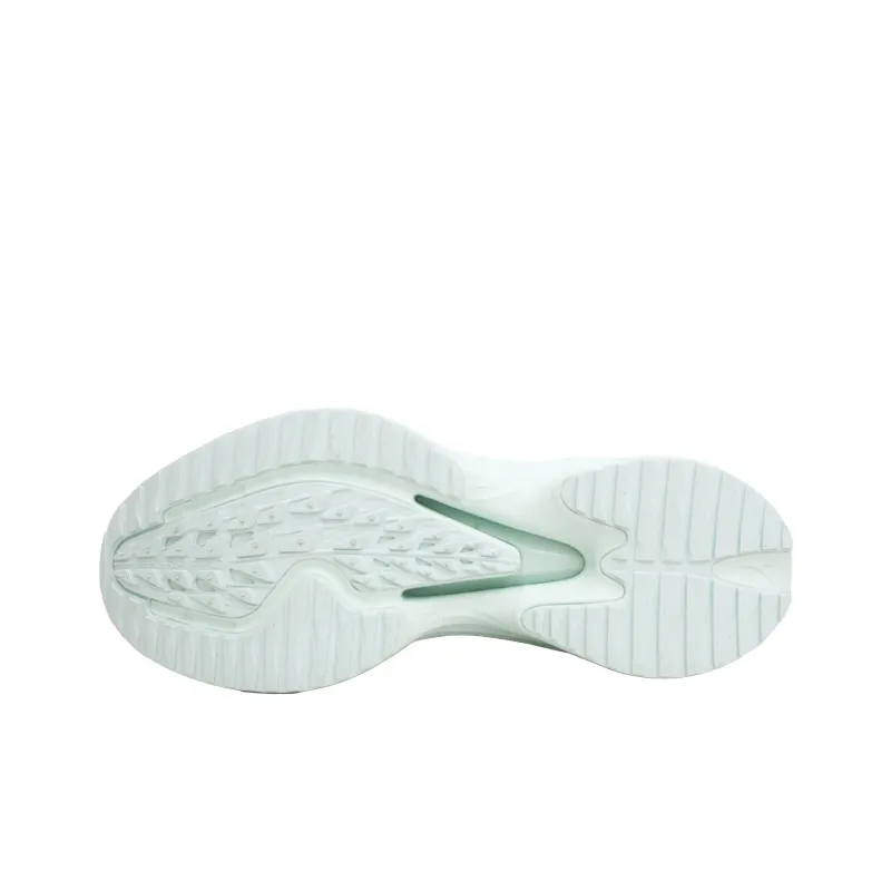 CHAOJIANTA Anti Slip Wear Resistant Low Top Casual Running Shoes Women's Pure White Light Sunlit Green-3