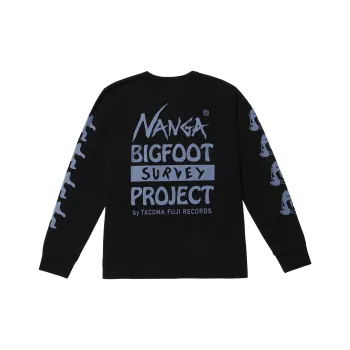 NANGA TACOMA FUJI RECORDS Collaboration T-Shirts Unisex Black
