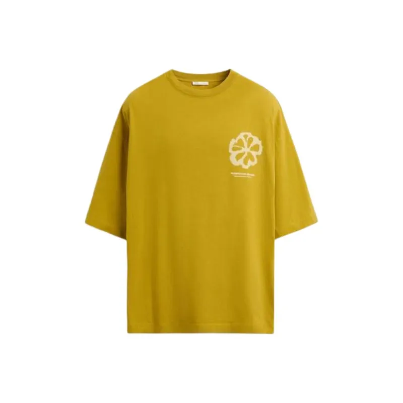 ZARA T Shirts Men Mustard-0