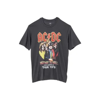 GAP ACDC Co-branded Payment T-Shirts Unisex Black