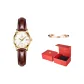 Brown Leather Gold-Tone White Dial[Festival Box]