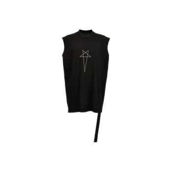 RICK OWENS Graphic print Cotton Tank Top