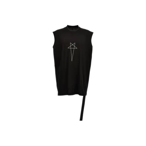 RICK OWENS Graphic print Cotton Tank Top