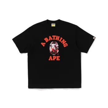 A BATHING APE Map Camo College Relaxed Fit Tee