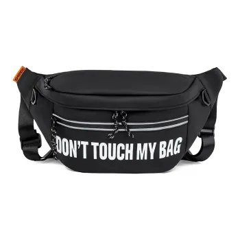 Deli Bear Laminating Material Crossbody Bag Unisex White/Orange/Black