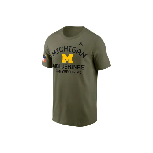 JORDAN Michigan Wolverines Military Appreciation Team Issue Men's JORDAN Brand Dri FIT College T Shirt