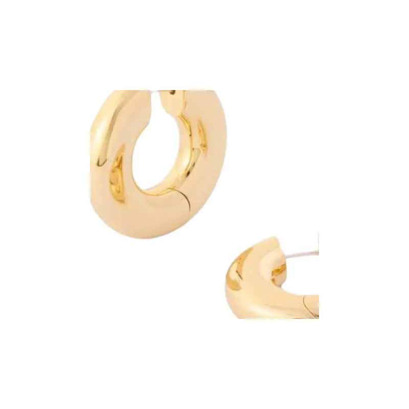 Laura Lombardi Brass 14K Gold Plated Earrings Women's Gold-1