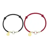 Peaceful Buckle Hetian Jade Rope Bracelets-Couple