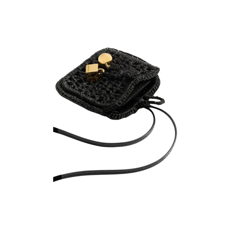 Jacquemus Raffia Wallet Women's Black-2