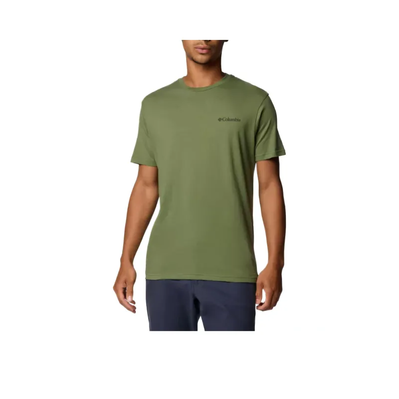 Columbia T-Shirt Men's Dark Green-0