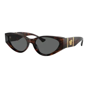 VERSACE Havana Oval frame Sunglasses