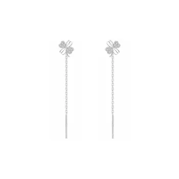 SHK Sterling Silver 999 Drop Earrings Women's