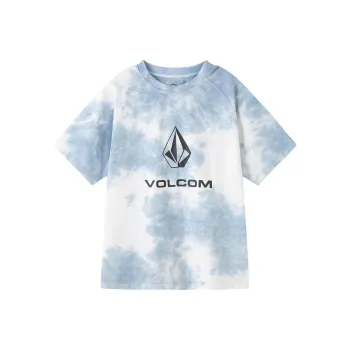 VOLCOM T-Shirt Men's Blue Tie-Dye