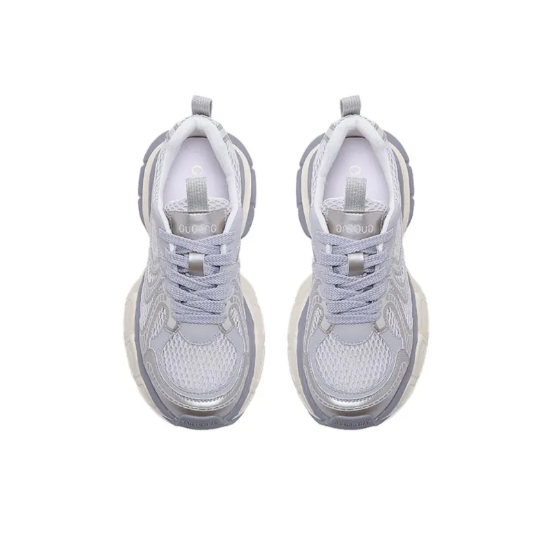 BENZI Low Top Chunky Sneakers Unisex Champagne Gold-3