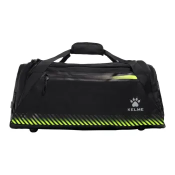 KELME Fabric Travel Bag Unisex Red & Silver/Black & Neon Green