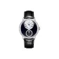 Silver Case Black Dial Black Strap