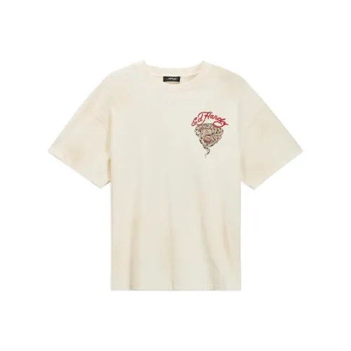 Ed Hardy FW24 T Shirt Men's Ivory White