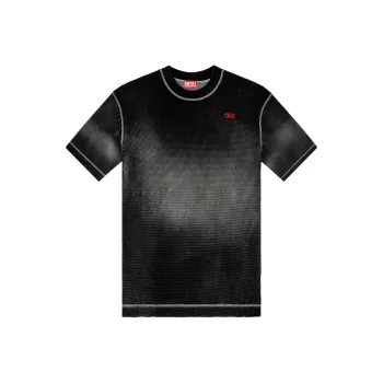 DIESEL S Wafycol Logo Embroidered T Shirt
