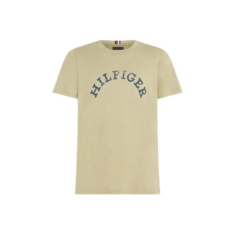 Tommy Hilfiger Monotype Arched Logo T-Shirt T-Shirt Men's Olive Green-0